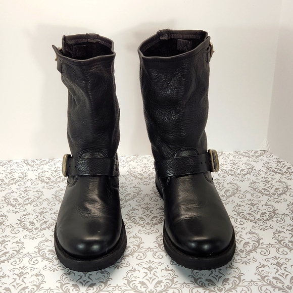 Frye womens motorcycle boots - Picture 1 of 8
